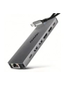 axagon HMC-7HX2 Wieloportovy hub USB 7in1, 5Gbps, 2x USB-A, 1x USB-C, 2x HDMI 4K/60Hz, GLAN, PD 100W, 15cm USB-C kabel - nr 44