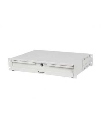 Szuflada do szaf 19'' Lanberg 2U 360mm Szara (2U / 483x360mm udźwig do 90kg, montaż 4 puntowy) nr 1