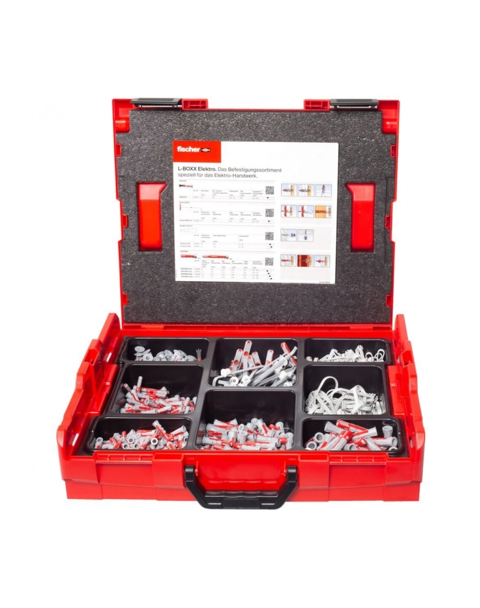 fischer L-BOXX 102 Elektro, dowels (light grey/red, 670 pieces) główny