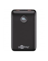 goobay Power Bank Compact 20,000 mAh (black, 20 Ah, 1x USB-A, 1x USB-C, Power Delivery, Quick Charge) - nr 1