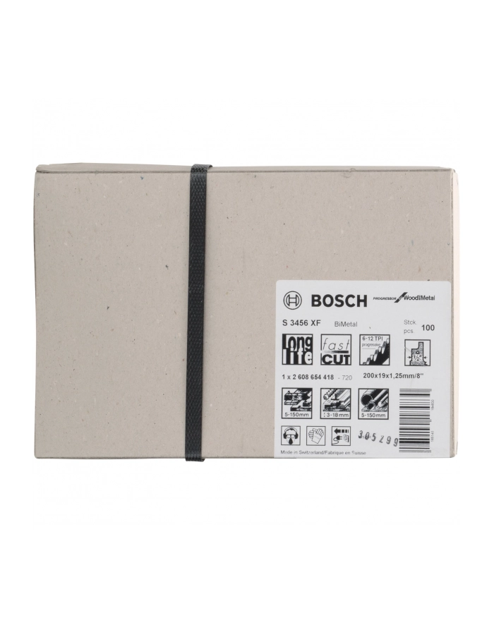 bosch powertools Bosch sabre saw blade S 3456 XF Progressor for Wood and Metal, 100 pieces (length 200 mm) główny