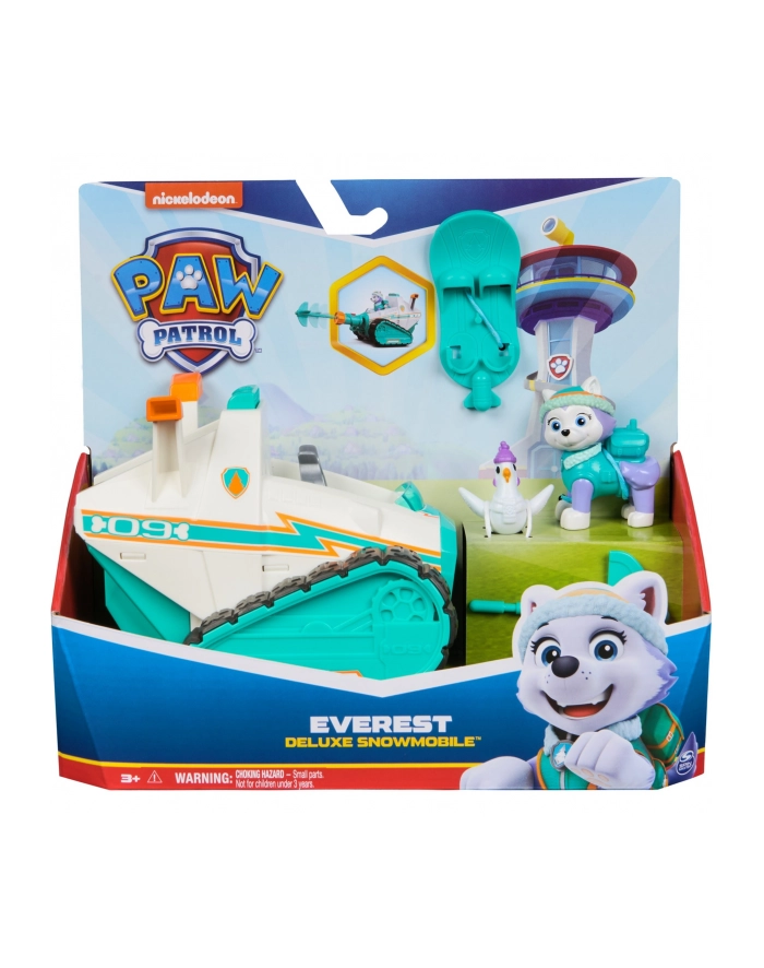 spinmaster Spin Master Paw Patrol - Snowmobile with Everest figure, snowboard and Henrietta figure, toy vehicle główny
