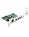 DeLOCK PCI Express x1 card to 3 x USB 5 Gbps Type-A socket + 1 x Gigabit LAN, Controller - nr 11