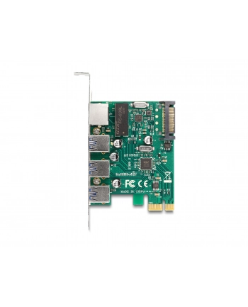 DeLOCK PCI Express x1 card to 3 x USB 5 Gbps Type-A socket + 1 x Gigabit LAN, Controller