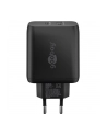 goobay USB-C dual quick charger, PD, GaN, 65 watts (black, 1x USB-C, 1x USB-A, Power Delivery) - nr 2