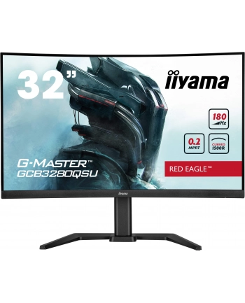 iiyama Monitor 32 cale GCB3280QSU-B2,VA,QHD,180Hz,1500R,0.2ms,4xUSB,350cd nr 2