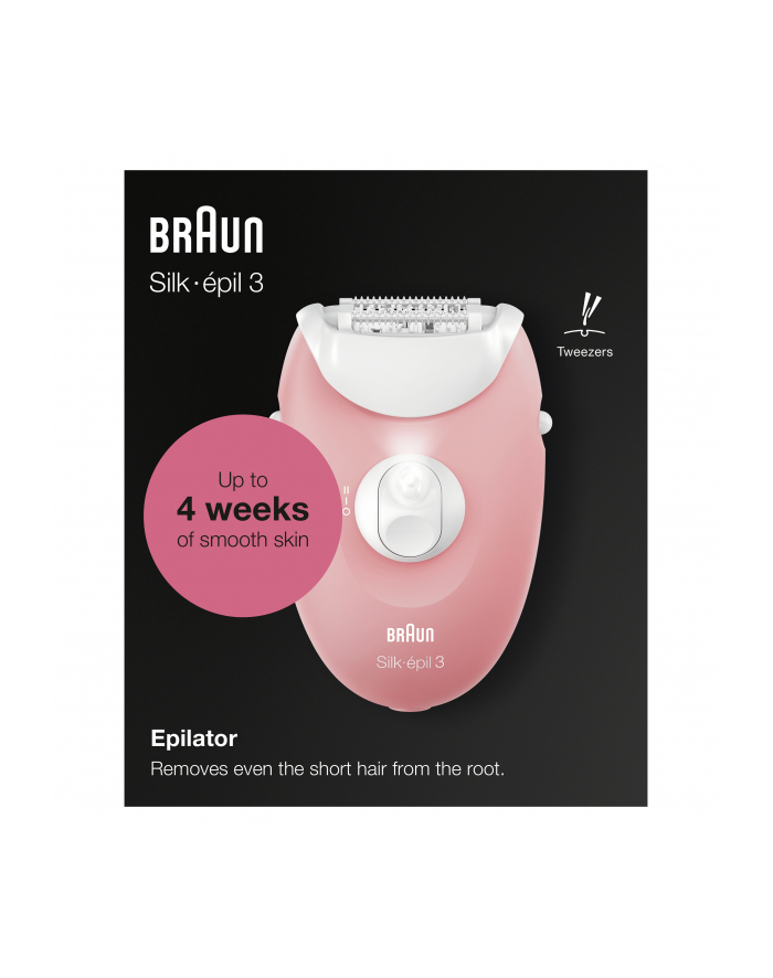 Braun Silk-épil 3-176, epilator (pink/BIAŁY) główny