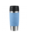Emsa TRAVEL MUG Waves thermal mug (light blue/stainless steel, 0.36 liters) - nr 1