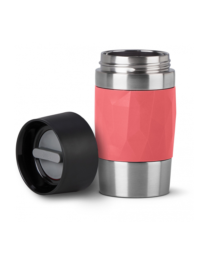 Emsa TRAVEL MUG Compact thermal mug (coral/stainless steel, 0.3 liters, screw cap) główny