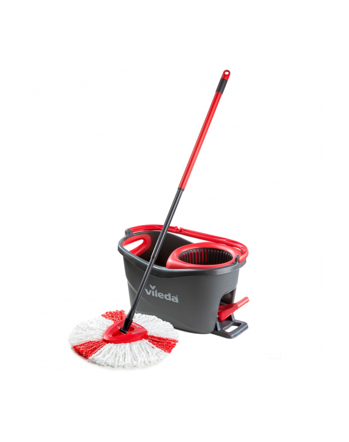 Vileda Mop Turbo 2in1 Microfibre Complete Set, Floor Mop (black/red, incl. 750ml Vileda Floor Cleaner) główny