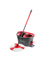 Vileda Mop Turbo 2in1 Microfibre Complete Set, Floor Mop (black/red, incl. 750ml Vileda Floor Cleaner) - nr 7