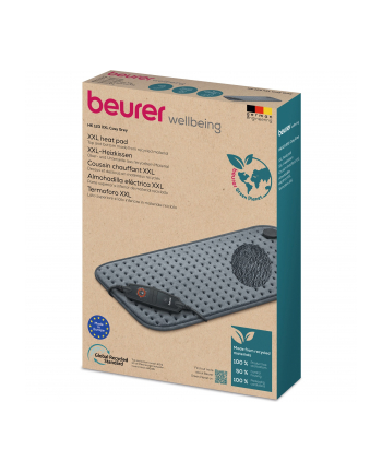 Beurer XXL HK 123 Cozy grey Green Planet, heating pad (grey, 60 x 30 cm)