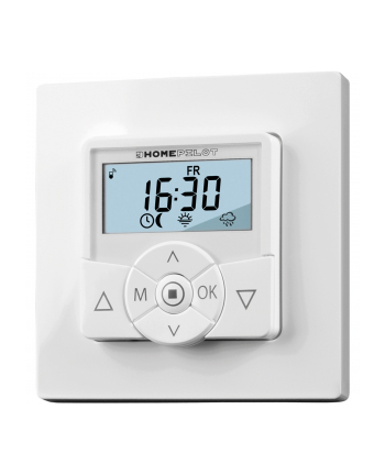 HOMEPILOT timer premium smart (BIAŁY, for roller shutter motors, 2in1: button and receiver in one device)