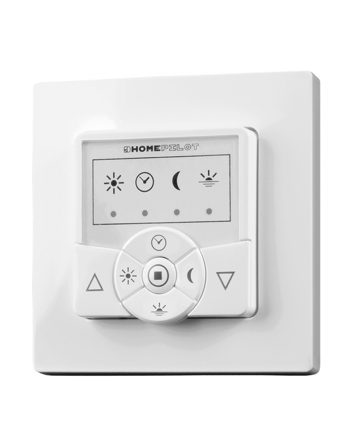 HOMEPILOT timer classic smart (BIAŁY, for roller shutter motors, 2in1: button and receiver in one device) główny