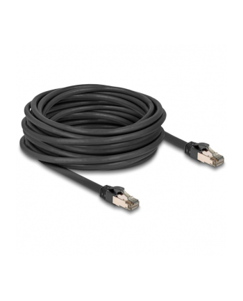 DeLOCK RJ-45 network cable Cat.6a U/FTP ultra flexible (black, 10 meters, inner stainless steel jacket)