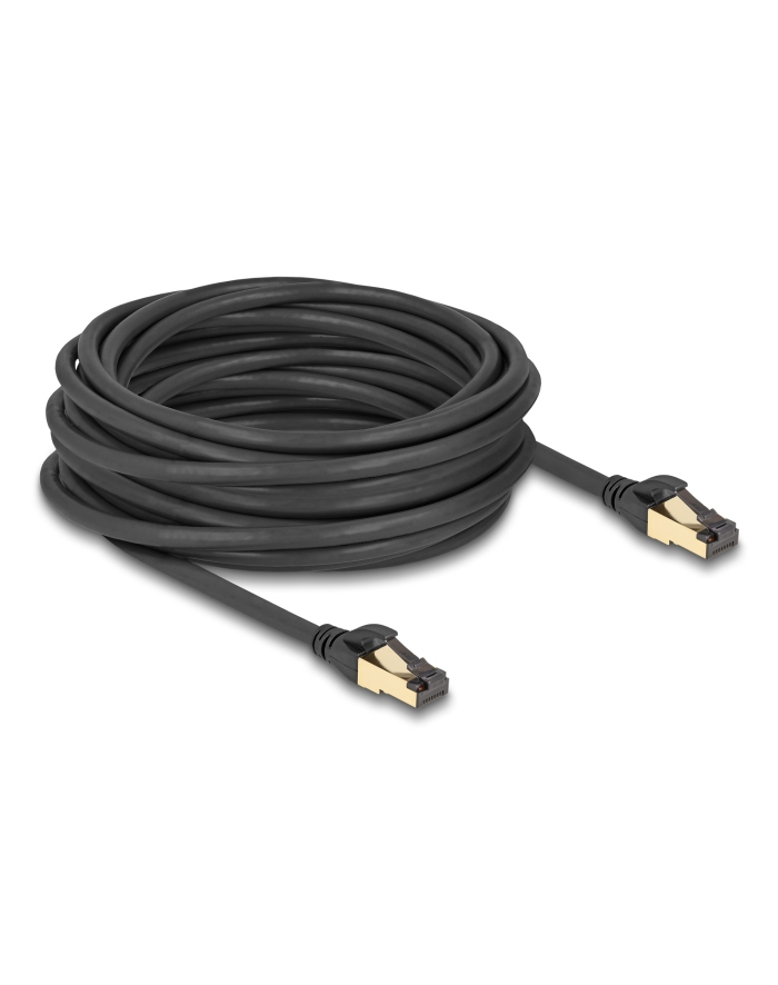 DeLOCK RJ-45 network cable Cat.6a S/FTP, with Cat.7 raw cable (black, 10 meters, 600 MHz, suitable for industrial and outdoor use) główny