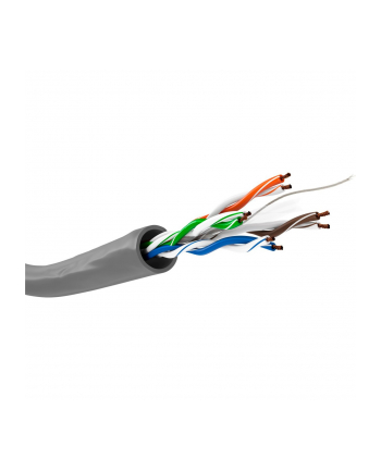 goobay network cable Cat.6, U/UTP (grey, 100 meters, flexible)