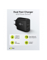 goobay USB-C dual quick charger, PD, GaN, 65 watts (black, 1x USB-C, 1x USB-A, Power Delivery) - nr 10