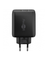 goobay USB-C dual quick charger, PD, GaN, 65 watts (black, 1x USB-C, 1x USB-A, Power Delivery) - nr 8