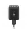 goobay USB-C quick charger Nano, PD, GaN, 65 watts, USB-C textile cable (black, 1x USB-A, 2x USB-C PD, Quick Charge 3.0, 1 meter cable) - nr 4