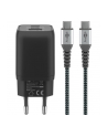 goobay USB-C quick charger Nano, PD, GaN, 65 watts, USB-C textile cable (black, 1x USB-A, 2x USB-C PD, Quick Charge 3.0, 1 meter cable) - nr 8