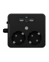 ICY BOX power strip IB-MPS2220B-CH, 2-way, 3x USB (black, 1.9 meter cable, switch) - nr 3