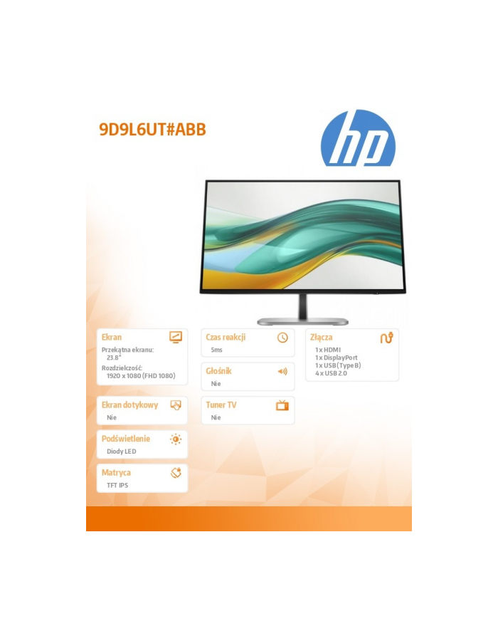 hp inc. Monitor S5 Pro 524pf FHD MNTR         9D9L6UT#ABB główny
