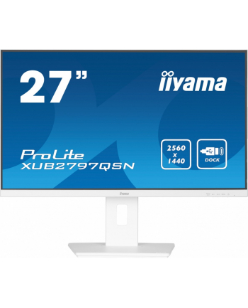 iiyama Monitor 27 '' XUB2797QSN-W2 IPS,QHD,USB-c Dock,HDMI,DP,PD-65W,2x2W, 4xUSB(3.2),300cd/m2,80M:1,sRGB:99%/5y/