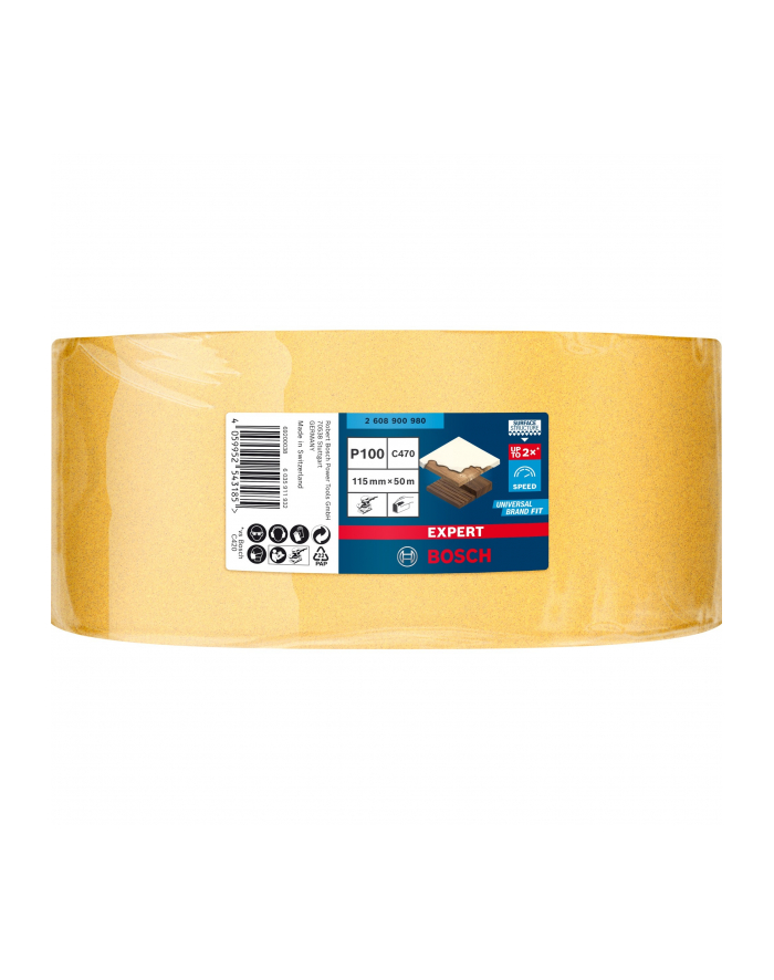 bosch powertools Bosch Expert C470 sanding sheet, 115mm, K100 (50 meter roll, for orbital sander, for hand sanding) główny