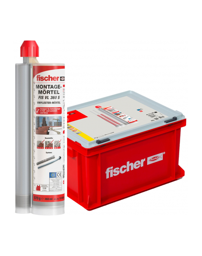 fischer assembly mortar FIS VL 360 S HWK G (grey, 360ml, 20 cartridges, case) główny