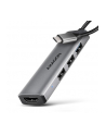 axagon HMC-H3A Wieloportowy hub USB 4in1, 5Gbps, 3x USB-A (2x USB2.0, 1x USB3.0) + HDMI 4K/30Hz, metal, 15cm USB-C kabel - nr 32