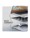 axagon HMC-STND Stojak z wieloportowy hub Aluminiowy 7in1, 5Gbps, do 10'-16' '' laptopów, nastawny, 3x USB-A, HDMI 4K/60Hz, GLAN, PD 100W, 60cm USB-C kabel - nr 42