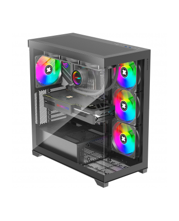 Xilence XILENT Gleam, tower case (black, tempered glass)