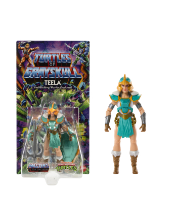 Mattel Masters of the Universe Origins Turtles of Grayskull Teela toy figure