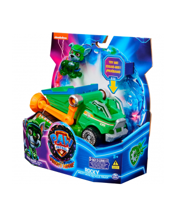 spinmaster Spin Master Paw Patrol Mighty movie - basic vehicle from Rocky with puppy figure, toy vehicle nr 1
