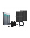 Alternate balcony power station set W-BKW800/880_4 BLACK FRAME + Solarflow AIO (incl. HMS-800W-2T WIFI, Zendure AIO 2400 All-In-One) - nr 1