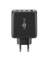 goobay USB-C multiport quick charger, PD, GaN, 68 watts (black, 3x USB-C, 1x USB-A, Power Delivery, QuickCharge) - nr 3