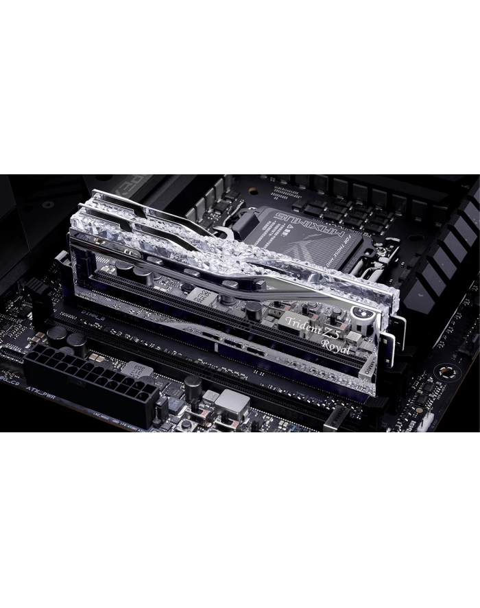 G.Skill DDR5 - 48GB - 7200 - CL - 36 (2x 24 GB) dual kit, RAM (silver, F5-7200J3646F24GX2-TR5S, Trident Z5 Royal, INTEL XMP) główny