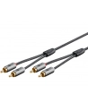 goobay Plus stereo RCA cable (black/silver, 5 meters) - nr 13