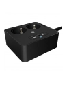 ICY BOX power strip IB-MPS2220B-CH, 2-way, 3x USB (black, 1.9 meter cable, switch) - nr 11