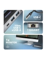 axagon HMC-6GLN Wieloportowy hub USB 6in1, 5Gbps, 2xUSB-A, 1x USB-C, GLAN, HDMI 4K/60Hz, PD 100W, 20cm USB-C kabel - nr 18