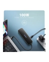 axagon HMC-6GLN Wieloportowy hub USB 6in1, 5Gbps, 2xUSB-A, 1x USB-C, GLAN, HDMI 4K/60Hz, PD 100W, 20cm USB-C kabel - nr 21