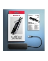 axagon HMC-6GLN Wieloportowy hub USB 6in1, 5Gbps, 2xUSB-A, 1x USB-C, GLAN, HDMI 4K/60Hz, PD 100W, 20cm USB-C kabel - nr 29