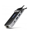 axagon HMC-6GLN Wieloportowy hub USB 6in1, 5Gbps, 2xUSB-A, 1x USB-C, GLAN, HDMI 4K/60Hz, PD 100W, 20cm USB-C kabel - nr 9