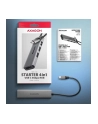 axagon HMC-H3A Wieloportowy hub USB 4in1, 5Gbps, 3x USB-A (2x USB2.0, 1x USB3.0) + HDMI 4K/30Hz, metal, 15cm USB-C kabel - nr 21