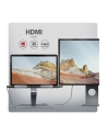 axagon HMC-STND Stojak z wieloportowy hub Aluminiowy 7in1, 5Gbps, do 10'-16' '' laptopów, nastawny, 3x USB-A, HDMI 4K/60Hz, GLAN, PD 100W, 60cm USB-C kabel - nr 16