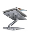 axagon HMC-STND Stojak z wieloportowy hub Aluminiowy 7in1, 5Gbps, do 10'-16' '' laptopów, nastawny, 3x USB-A, HDMI 4K/60Hz, GLAN, PD 100W, 60cm USB-C kabel - nr 32