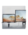 axagon HMC-STND Stojak z wieloportowy hub Aluminiowy 7in1, 5Gbps, do 10'-16' '' laptopów, nastawny, 3x USB-A, HDMI 4K/60Hz, GLAN, PD 100W, 60cm USB-C kabel - nr 35