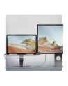 axagon HMC-STND Stojak z wieloportowy hub Aluminiowy 7in1, 5Gbps, do 10'-16' '' laptopów, nastawny, 3x USB-A, HDMI 4K/60Hz, GLAN, PD 100W, 60cm USB-C kabel - nr 41
