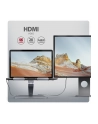 axagon HMC-STND Stojak z wieloportowy hub Aluminiowy 7in1, 5Gbps, do 10'-16' '' laptopów, nastawny, 3x USB-A, HDMI 4K/60Hz, GLAN, PD 100W, 60cm USB-C kabel - nr 9